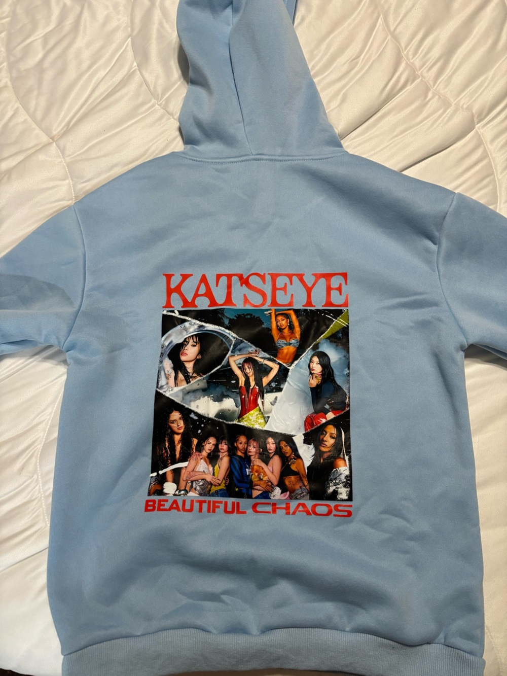 Kids' Light Blue KATSEYE Sweatshirt - Picture 2 of 2